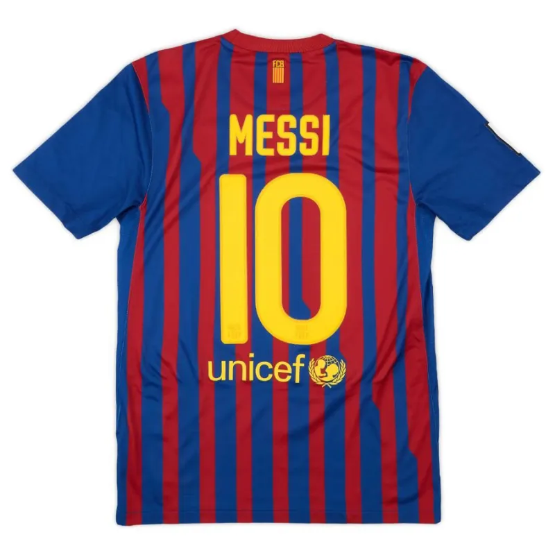 Messi Barcelona Retro Jersey 2011/12 Home - Red/Blue