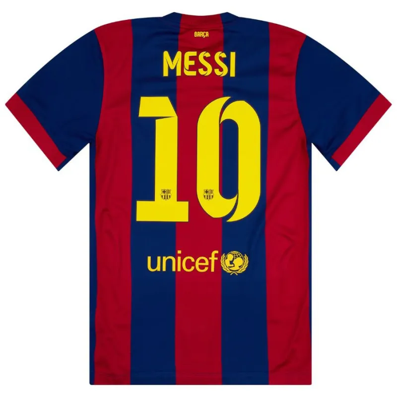 Messi Barcelona Retro Jersey 2014/15 Home - Red/Blue