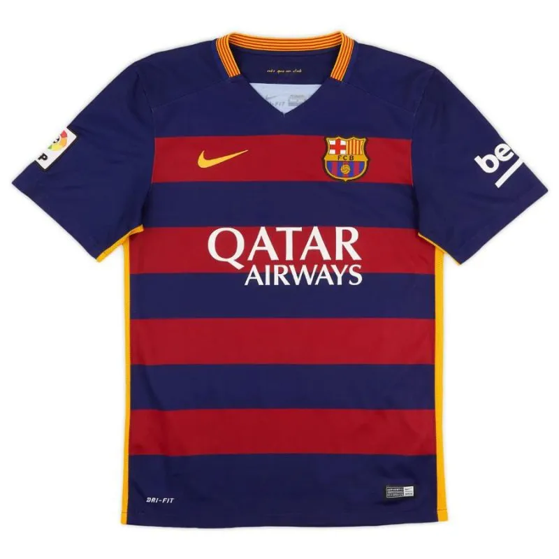 Messi Barcelona Retro Jersey 2015/16 Home - Red/Blue