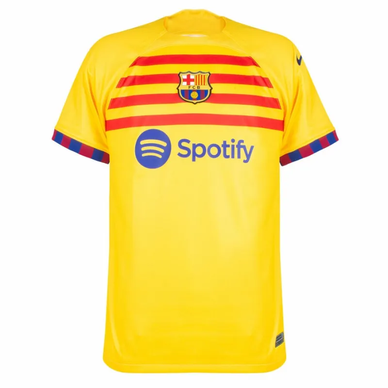 Camiseta infantil cuarta del FC Barcelona LAMING YAMAL 2024/25 - Amarillo