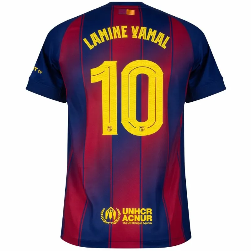 Yamal Maillot domicile enfant du Barcelone 2025/26 - Rouge/Bleu