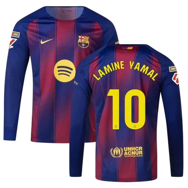 Barcelona Home Long Sleeve Jersey 2025/26 YAMAL