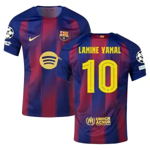 Barcelona YAMAL 2025/26 Home UCL Kids' Jersey - Red/Blue
