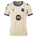 Barcelona LEWANDOWSKI UCL 2025/26 Kids Away Jersey - Beige
