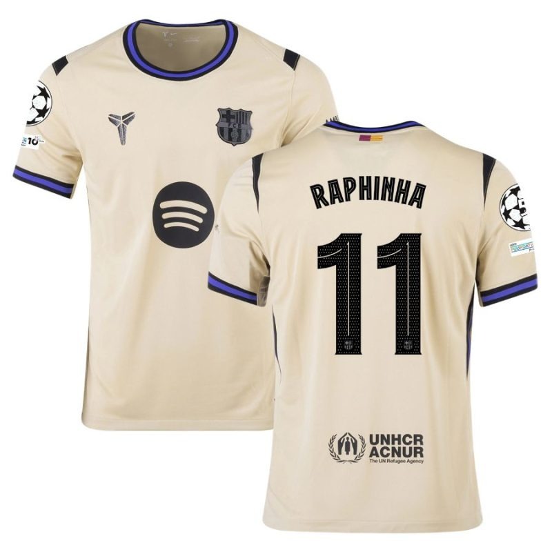 Maglia Barcellona Trasferta UCL 2025/26 RAPHINHA 