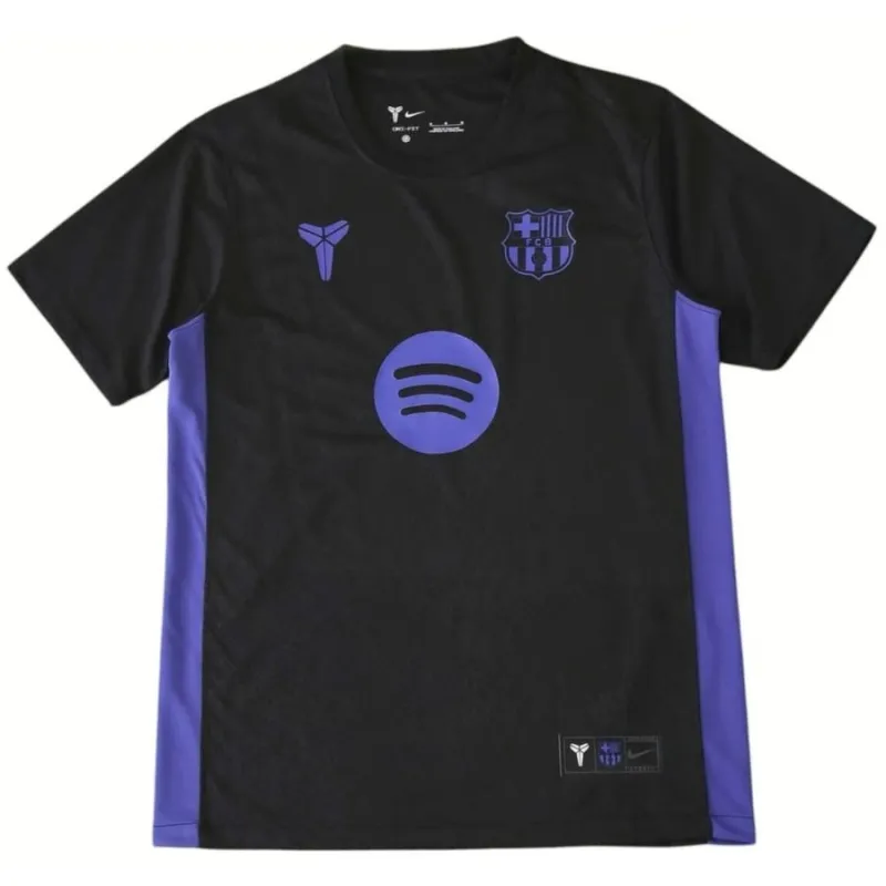 Barcelona 2025/26 Pre-season X Kobe Kids Jersey - Black/Blue