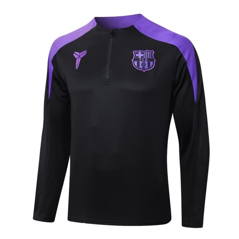 Barcelona 2025/26 Tracksuit - Black/Purple