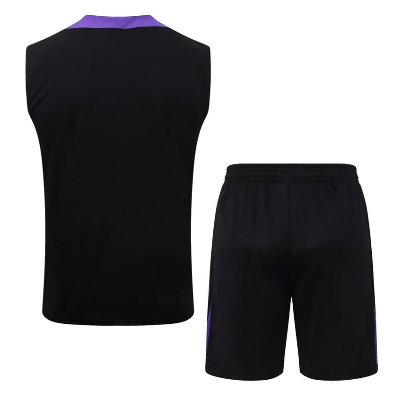 Set pantaloncini e canotta Barcelona 2025/26 nero viola