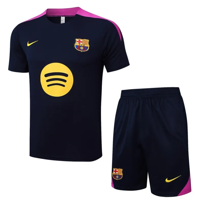 Barcelona 2025/26 Training Jersey + Shorts - Black/Pink