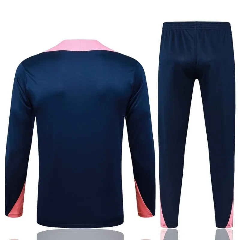 Barcelona 2025/26 Tracksuit - Blue/Pink