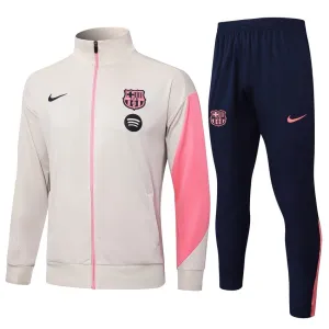 Barcelona 2025/26 Sports Jacket - Beige/Pink