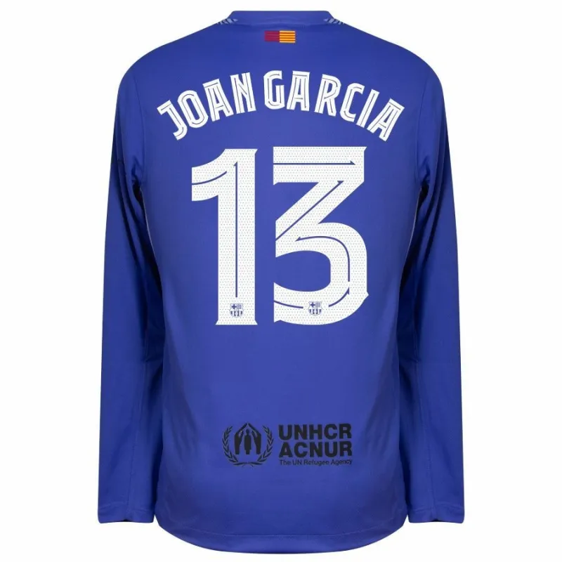Barcelona JOAN GARCIA 2025/26 Away Goalkeeper Long Sleeve Jersey - Blue