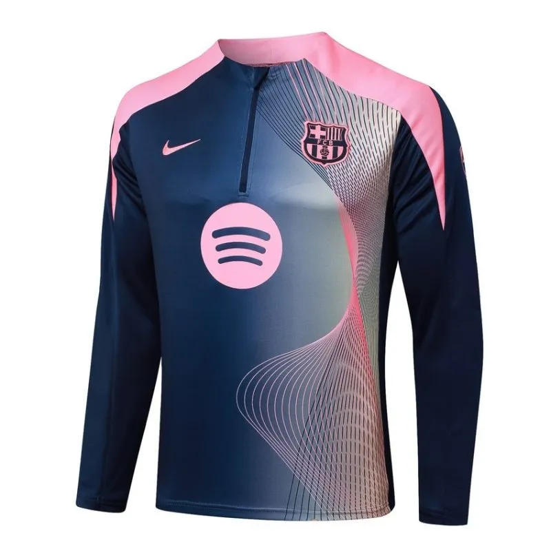 Barcelona 2025/26 Tracksuit - Blue/Pink