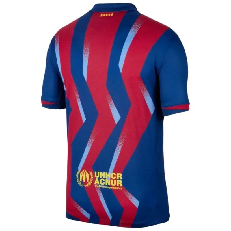 Barcelona 2025/26 Fourth Kids Jersey - Blue/Red
