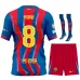 Barcelona PEDRI 2025/26 Fourth Kids Kit Jersey - Blue/Red