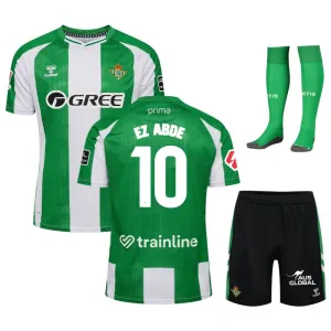ABDE Real Betis 2025/26 Home Kids' Jersey Set - Green/White
