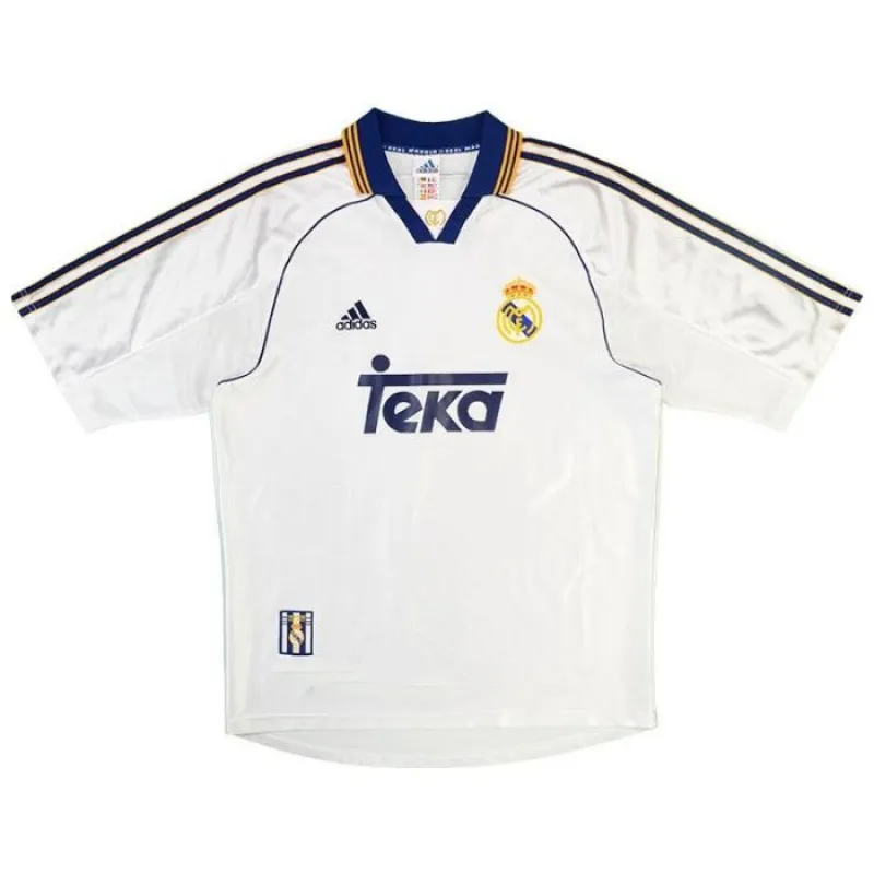 Real Madrid 1998 2000 Retro Home Jersey - White