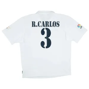 Real Madrid R.CARLOS 2002/03 Retro Home Jersey - White
