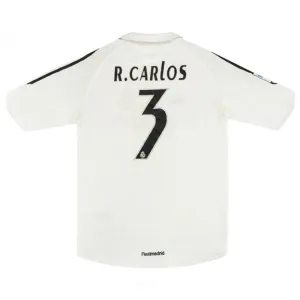 Real Madrid R.CARLOS 2005/06 Retro Home Jersey - White