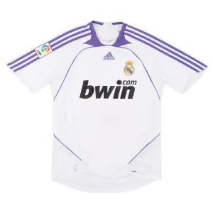 Real Madrid 2007/08 Retro Home Jersey - White