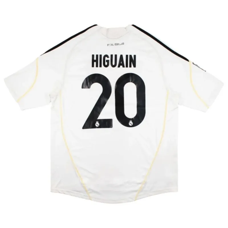 Real Madrid HIGUAIN 2008/09 Maillot domicile rétro - Blanc