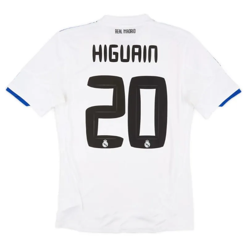 Real Madrid HIGUAIN 2010/11 Retro Home Jersey - White