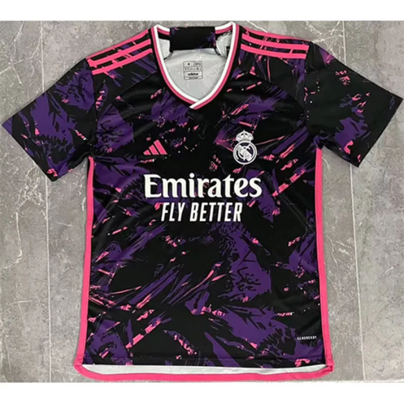 Maglia di pre-partita del Real Madrid 2024/25 - Nero/Viola