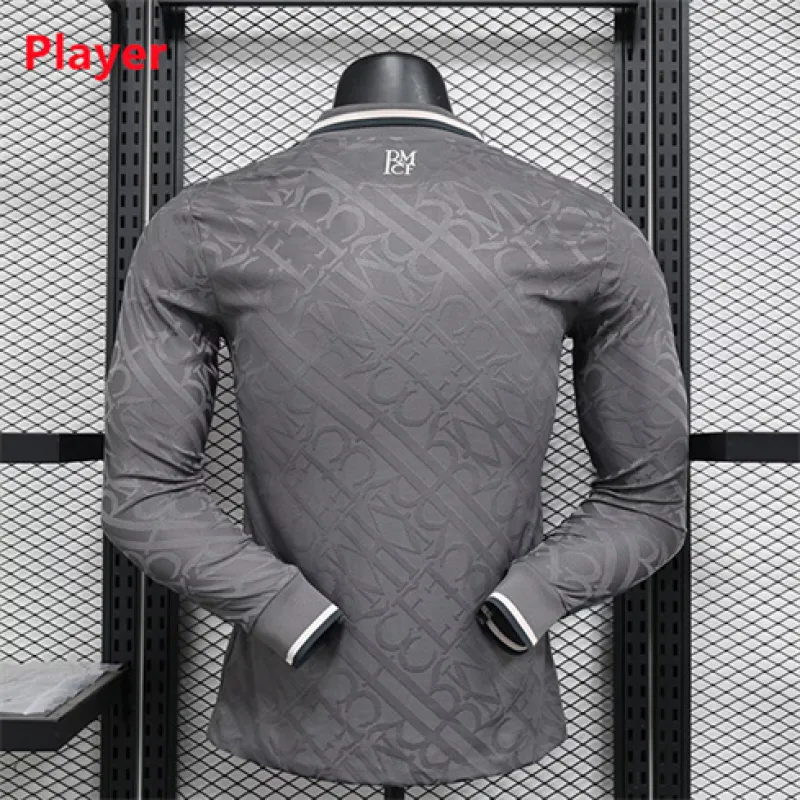 Real Madrid 2024/25 Drittes Langarmtrikot im Spielerausführung - Grau