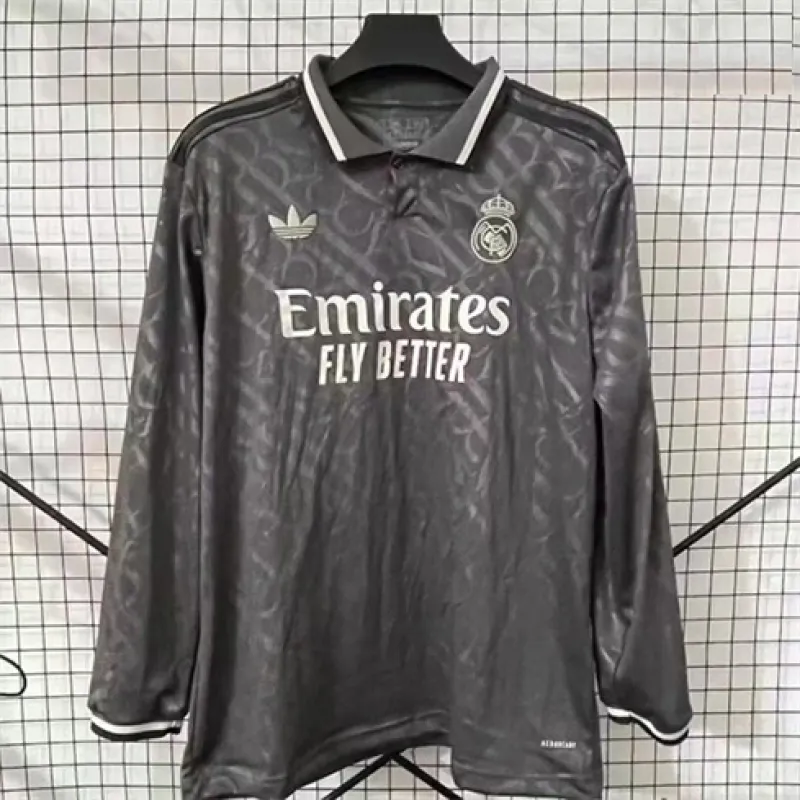Real Madrid Drittes Langarmtrikot 2024/25 - Grau