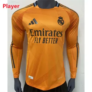 Real Madrid 2024/25 Third Long Sleeve Player Edition Jersey - Orange