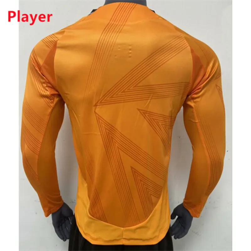 Troisième maillot à manches longues de l'édition joueur du Real Madrid 2024/25 - Orange