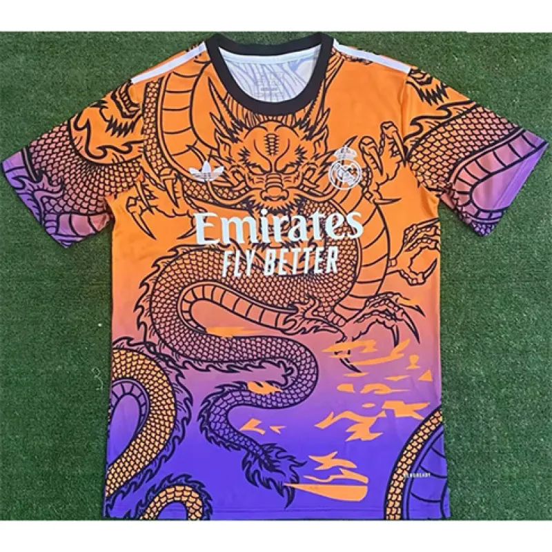 Real Madrid Drachenmannschaft Trainingsjersey 2024/25 - Orange/Lila
