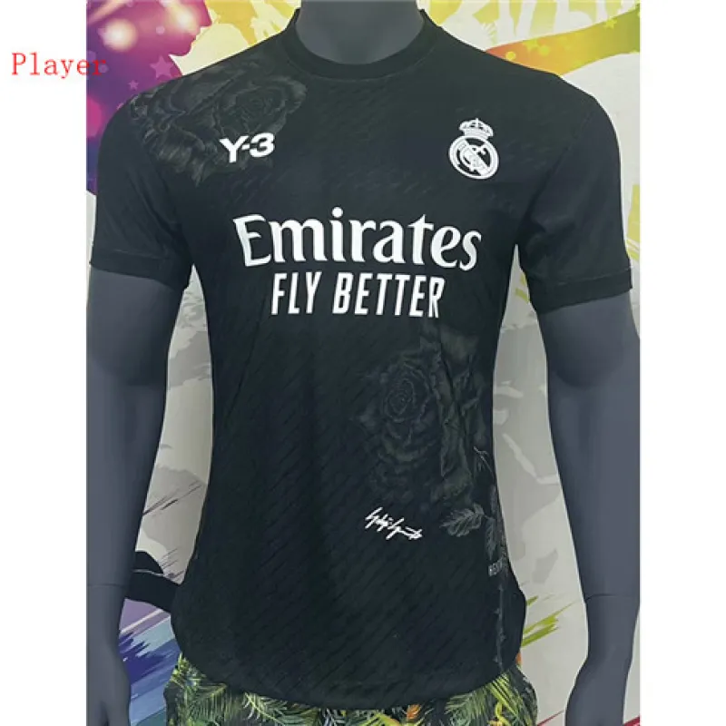 Maillot de joueur de l'édition Y3 du Real Madrid 2024/25 - Noir