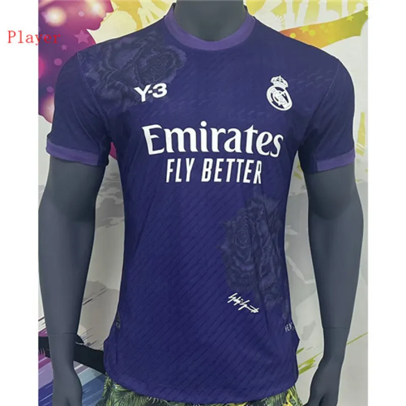 Maillot de joueur de l'édition Y3 du Real Madrid 2024/25 - Violet
