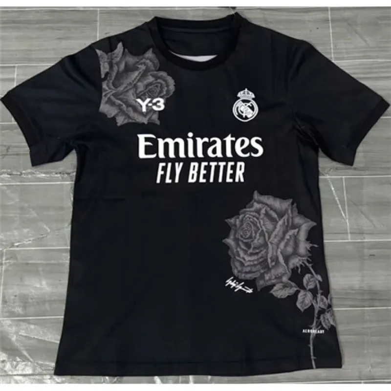Real Madrid 2024/25 Y3-Ausgabe Trikot - Schwarz