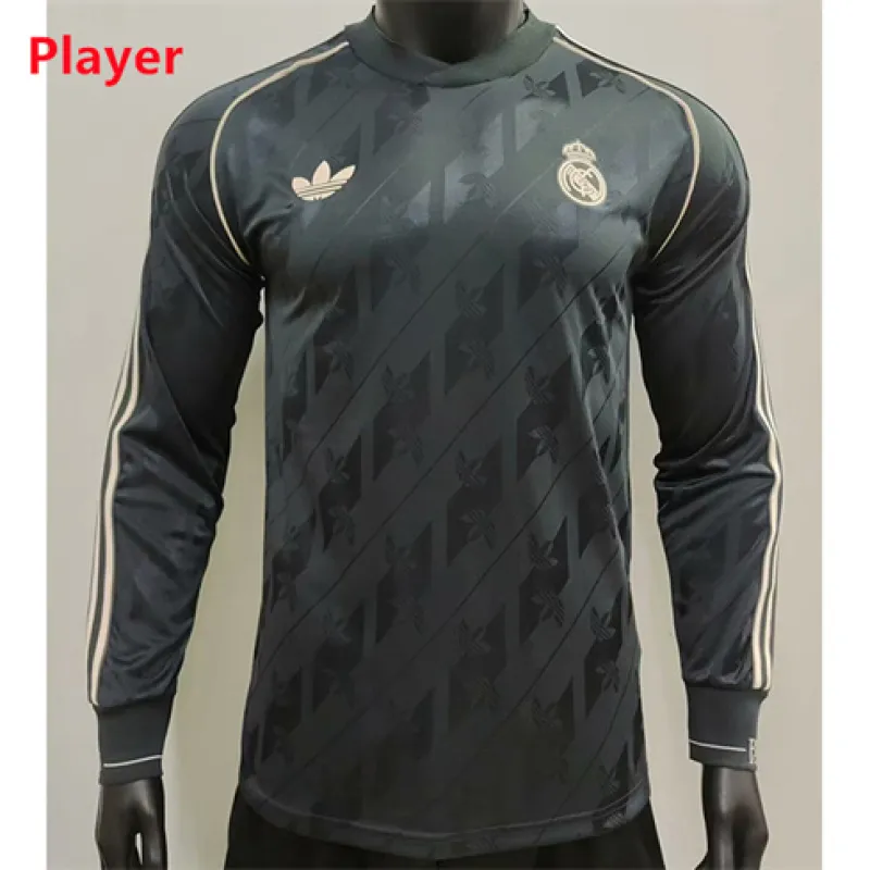 Real Madrid 2024/25 Player Special Edition Long-Sleeved Jersey - Black