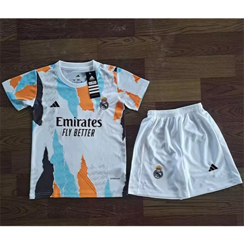 Real Madrid Maillot et shorts d'entraînement pour enfants 2024/25 - Blanc
