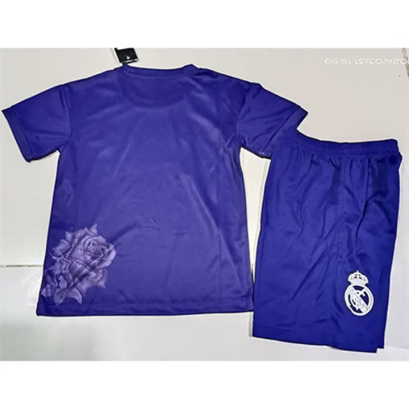 Real Madrid Kids' Jersey + Shorts 2024/25 - Y3 Edition - Purple