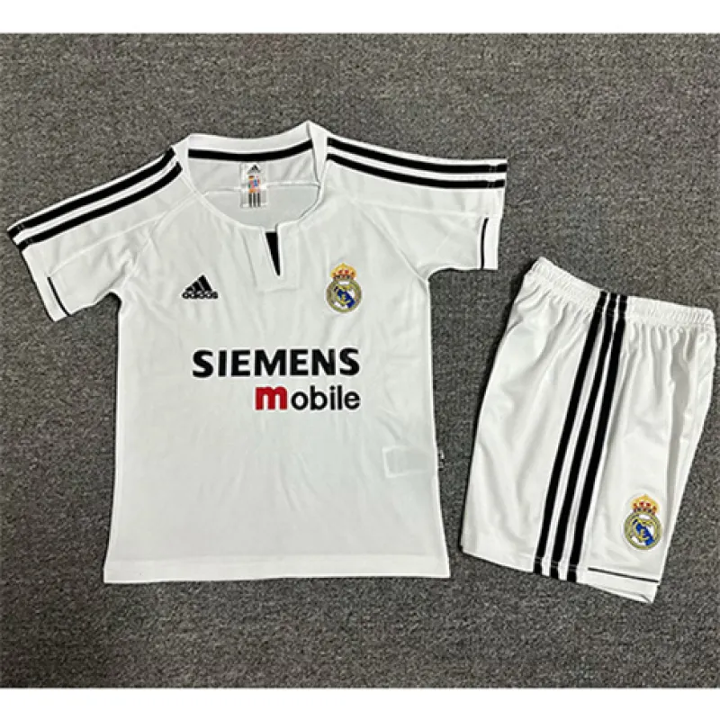 Camiseta retro del Real Madrid 2003/04 cancha principal - Blanca