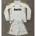 Real Madrid Kinder-Langarm-Retro-Trikot 2011/12 Heimspiel - Weiß