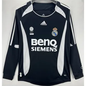 Real Madrid Long-sleeved Retro Third Jersey 2006/07 - Black