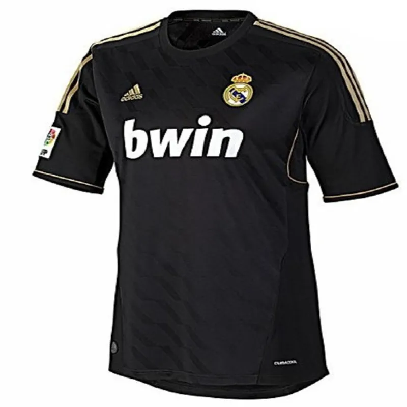 Maillot rétro du Real Madrid 2011/12 extérieur - Noir