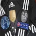 Troisième maillot rétro à manches longues du Real Madrid 2014/15 - Noir