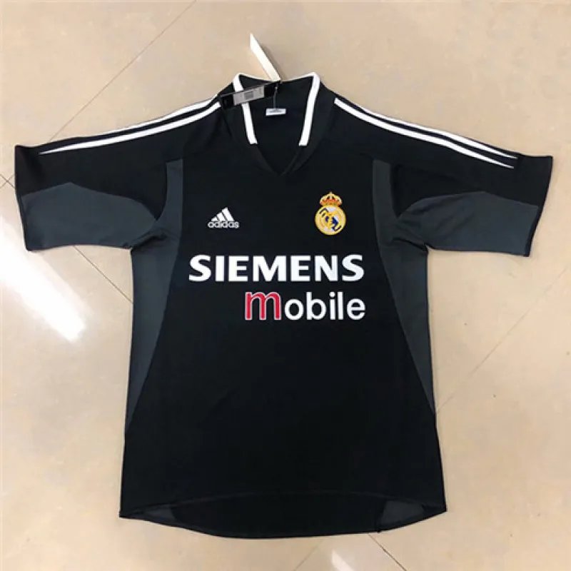 Real Madrid Retro-Trikot 2004/05 Klassik - Schwarz
