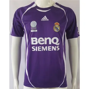 Real Madrid Retro Football Shirt 2006 - Purple