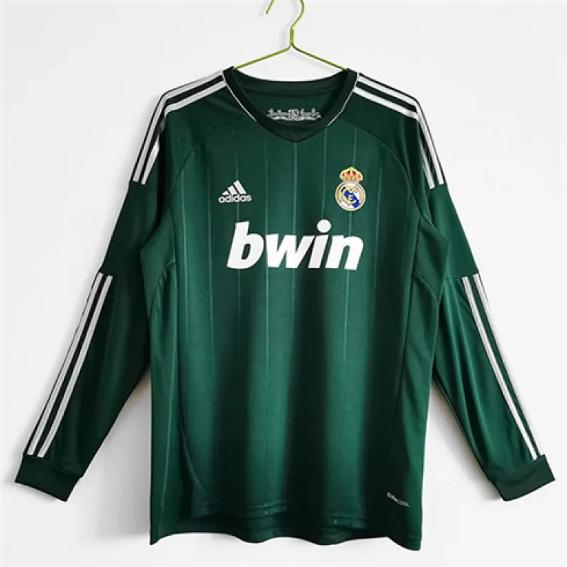 Real Madrid Long Sleeve Retro Third Jersey 2012/13 - Green