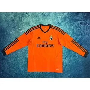 Real Madrid Long-sleeved Retro Third Jersey 2013/14 - Orange