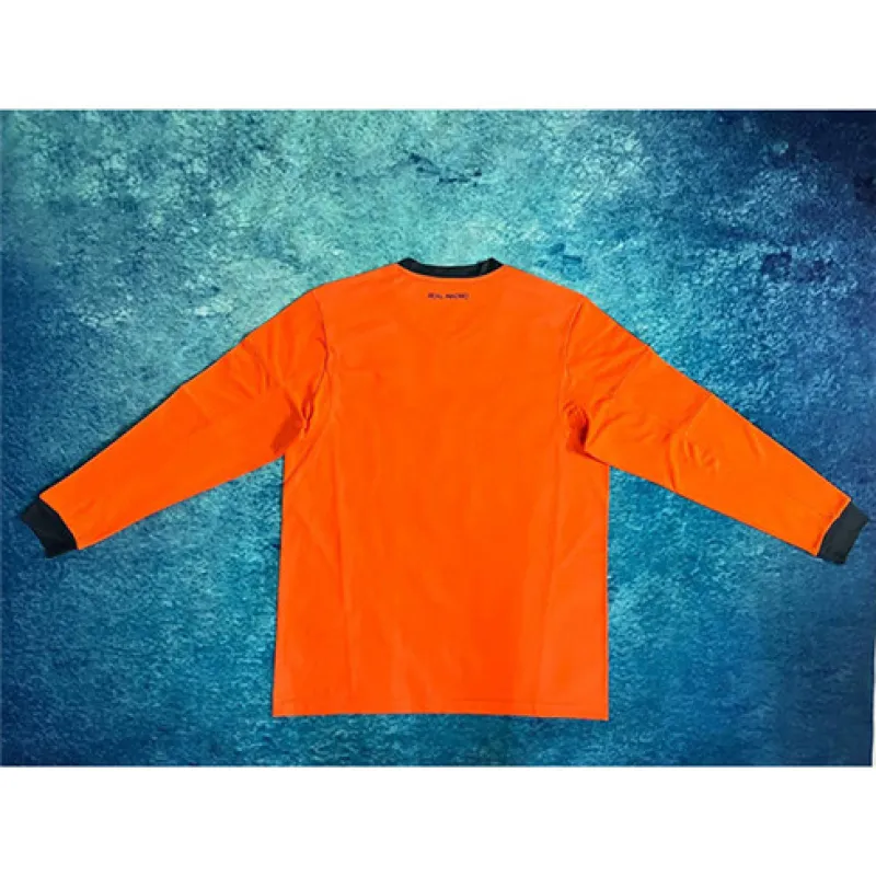 Terza maglia retro a maniche lunghe del Real Madrid 2013/14 - Arancione