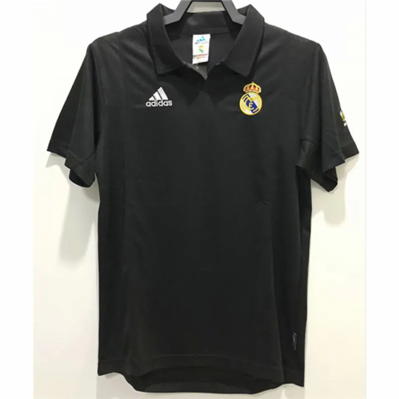Real Madrid Retro-Trikot 2002/03 in der UEFA Champions League - Schwarz