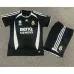 Maillot rétro pour enfants du Real Madrid 2006/07 Extérieur - Noir